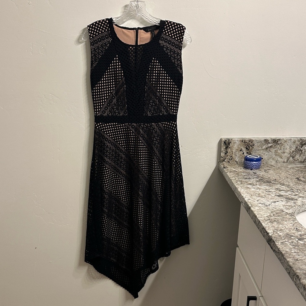 BCBGMaxAzria Black Asymmetrical Dress